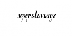 Lumberjack Italic.otf Font LOWERCASE