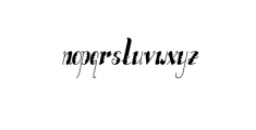 Lumberjack Italic.ttf Font LOWERCASE