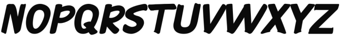 Luckystrikes Italic Font UPPERCASE