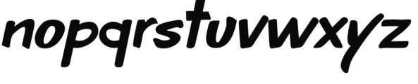 Luckystrikes Italic Font LOWERCASE