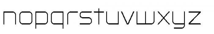 Lustra Thin Font LOWERCASE