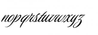 Luxurious Script Font LOWERCASE