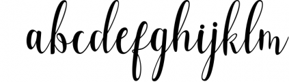 Luciana script Font LOWERCASE