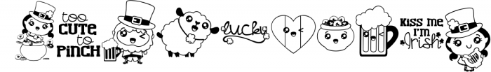 Lucky Kawaii 1 Font OTHER CHARS