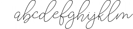 Lucylane - Signature Typeface Font LOWERCASE