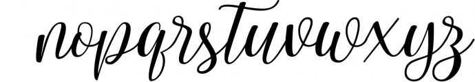 Lupitta Script Font LOWERCASE