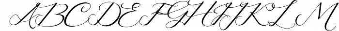 Lusya - Elegant Script Font UPPERCASE