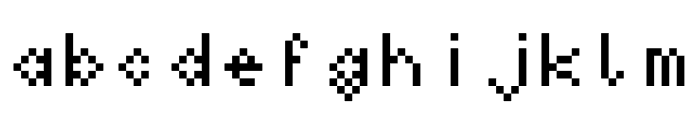 LuciansHandBitMap Font LOWERCASE
