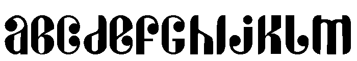 Lucindi Regular Font UPPERCASE