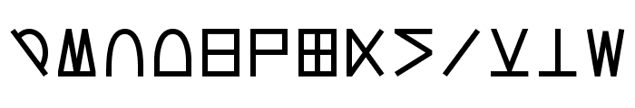 Lucius Cipher Font UPPERCASE