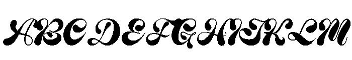 Lucky Wonky Font UPPERCASE