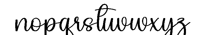 Lucky Font LOWERCASE
