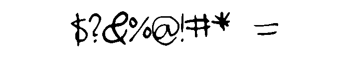 LucysScribblings Font OTHER CHARS