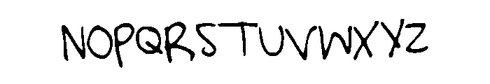 LucysScribblings Font UPPERCASE