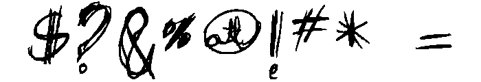 Luhyouone Font OTHER CHARS
