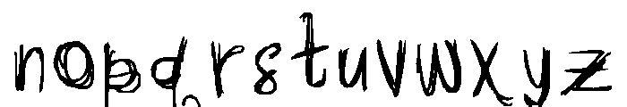 Luhyouone Font LOWERCASE