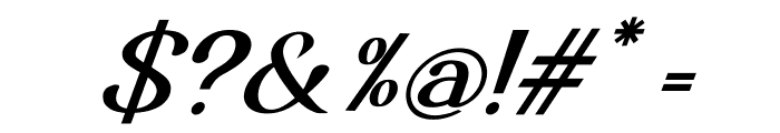 Luimp Bold Italic Font OTHER CHARS