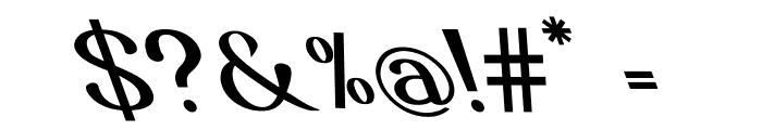 Luimp Bold Oblique Font OTHER CHARS
