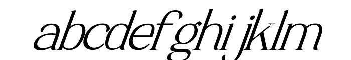 Luimp Italic Font LOWERCASE