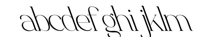 Luimp Light Oblique Font LOWERCASE