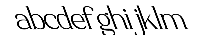 Luimp Oblique Font LOWERCASE