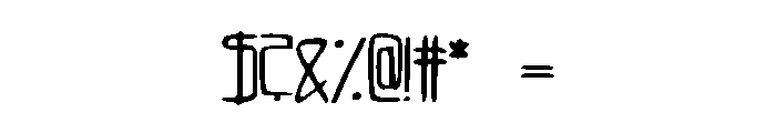 LukeFont Font OTHER CHARS