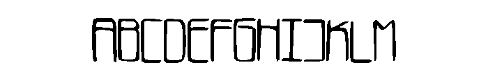 LukeFont Font UPPERCASE