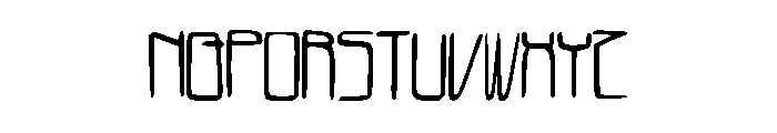 LukeFont Font UPPERCASE