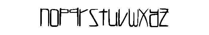 LukeFont Font LOWERCASE