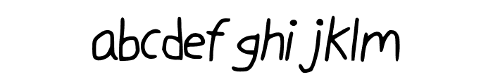 Luki_s_Handwrited_Font Font LOWERCASE