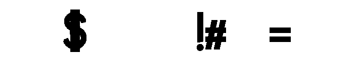 Lumnia Bold Font OTHER CHARS
