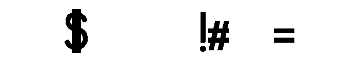 Lumnia SemiBold Font OTHER CHARS