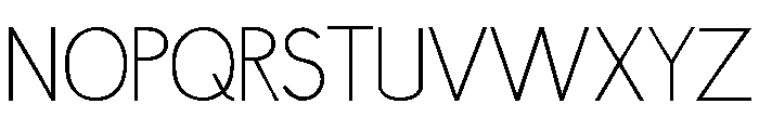 Lumnia Thin Font UPPERCASE