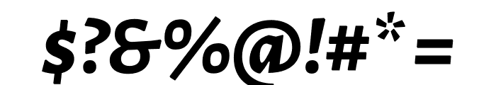 Luna Extra Bold Italic Font OTHER CHARS
