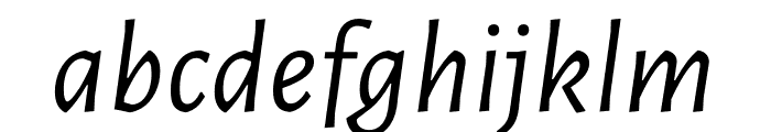Luna Regular Italic Font LOWERCASE