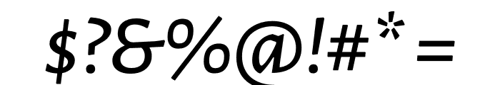 Luna Semi Bold Italic Font OTHER CHARS