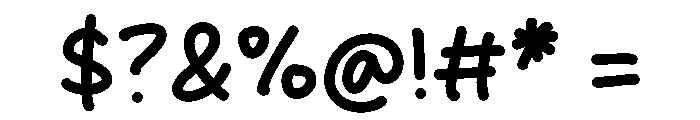 Lunacholy Font OTHER CHARS