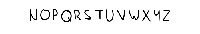 Luney Handwriting Regular Font UPPERCASE