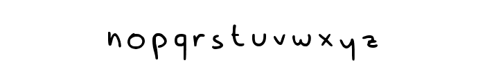 Luney Handwriting Regular Font LOWERCASE