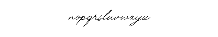 Luxembourg Signature Font LOWERCASE