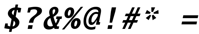 Luxi Mono Bold Oblique Font OTHER CHARS