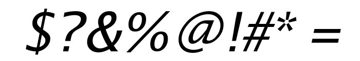 Luxi Sans Oblique Font OTHER CHARS