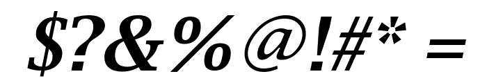 Luxi Serif Bold Oblique Font OTHER CHARS