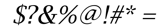Luxi Serif Oblique Font OTHER CHARS