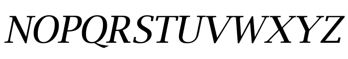 Luxi Serif Oblique Font UPPERCASE