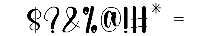 Luxury Font OTHER CHARS