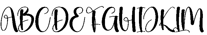 Luxury Font UPPERCASE