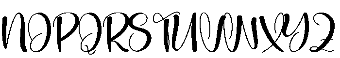 Luxury Font UPPERCASE