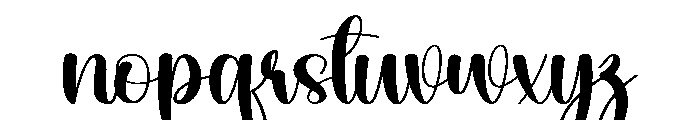 Luxury Font LOWERCASE