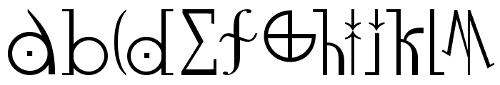 LuziFer Font LOWERCASE